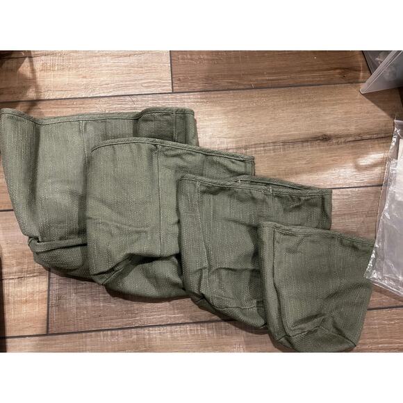 Longaberger Canister Basket liners XL L M & S SAGE GREEN FABRIC  Very HTF - Picture 1 of 1